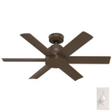 Hunter - 50014 - 44" Ceiling Fan - Kennicott - Matte Bronze