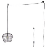 Hunter - 48240 - One Light Pendant - Redding - Matte Black