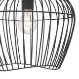 Hunter - 48239 - One Light Flush Mount - Redding - Matte Black