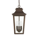 Hunter - 46085 - Three Light Outdoor Pendant - Spring Cove - Matte Bronze