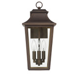 Hunter - 46083 - Three Light Outdoor Wall Mount - Spring Cove - Matte Bronze