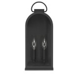Hunter - 46059 - Two Light Outdoor Wall Mount - Kendra Bell - Matte Black