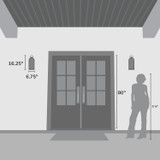 Hunter - 46059 - Two Light Outdoor Wall Mount - Kendra Bell - Matte Black