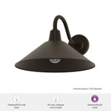 Hunter - 46023 - One Light Outdoor Wall Mount - Skyflow - Matte Bronze