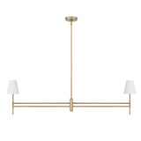 Hunter - 13253 - Two Light Chandelier - Camelia Stem - Luxe Gold