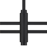 Hunter - 13252 - Two Light Chandelier - Camelia Stem - Matte Black