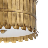 Hunter - 48258 - Three Light Flush Mount - Valdaz - Brushed Luxe Gold