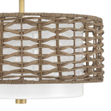 Hunter - 48211 - Two Light Semi Flush Mount - Laila - Luxe Gold
