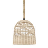 Hunter - 48200 - One Light Pendant - Baskel - Matte Black