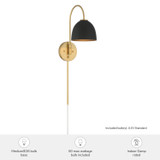 Hunter - 48175 - One Light Wall Sconce - Erling - Luxe Gold