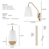 Hunter - 48173 - One Light Wall Sconce - Valley Park - Alturas Gold