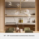 Hunter - 48170 - Six Light Chandelier - Farling - Alturas Gold