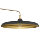 Hunter - 48150 - Two Light Linear Chandelier - Moriso - Matte Black