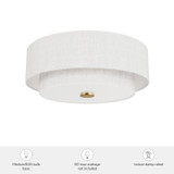 Hunter - 48122 - Two Light Flush Mount - Brookside - Luxe Gold