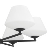 Hunter - 48096 - Six Light Chandelier - Celestial Valley - Matte Black