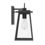 Hunter - 46054 - One Light Outdoor Wall Mount - Ivory Dusk - Matte Black