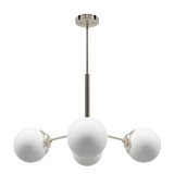 Hunter - 13210 - Four Light Chandelier - Hepburn - Brushed Nickel