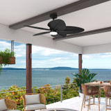 Hunter - 53013 - 52" Ceiling Fan - Tropic View - Matte Black