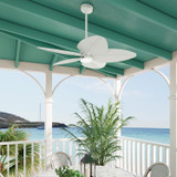 Hunter - 52999 - 52" Ceiling Fan - Tropic View - Matte White