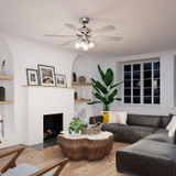 Hunter - 52901 - 52" Ceiling Fan - Fonthill - Brushed Nickel