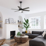 Hunter - 52783 - 52" Ceiling Fan - Georgetown - Matte Black