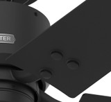 Hunter - 51459 - 52" Ceiling Fan - Windbound - Matte Black