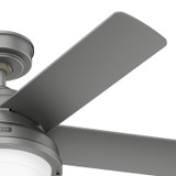 Hunter - 51440 - 44" Ceiling Fan - Seawall - Matte Silver