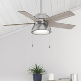 Hunter - 51137 - 44" Ceiling Fan - Lilliput - Brushed Nickel