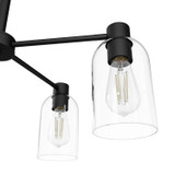 Hunter - 49081 - Five Light Chandelier - Lochemeade - Matte Black