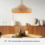 Hunter - 49030 - Three Light Pendant - Cambria - Matte Black