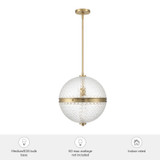 Hunter - 48250 - One Light Pendant - Bay Hollow - Alturas Gold