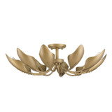 Hunter - 48221 - Ten Light Flush Mount - Juneway - Luxe Gold