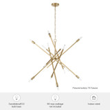 Hunter - 48180 - Eight Light Chandelier - Vicontessa - Alturas Gold