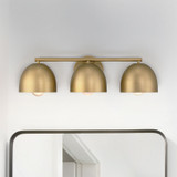Hunter - 48137 - Three Light Bathroom Vanity - Erling - Luxe Gold