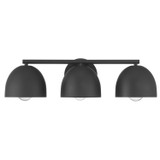 Hunter - 48136 - Three Light Bathroom Vanity - Erling - Matte Black