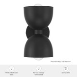 Hunter - 48130 - Two Light Wall Sconce - Erling - Matte Black