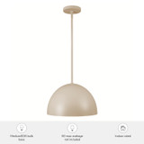 Hunter - 48128 - One Light Pendant - Erling - Sandstone