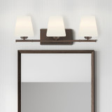 Hunter - 48116 - Three Light Bathroom Vanity - Fauna Grove - Matte Bronze