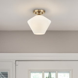 Hunter - 48107 - One Light Flush Mount - Celestial Valley - Alturas Gold