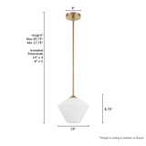 Hunter - 48101 - One Light Pendant - Celestial Valley - Alturas Gold