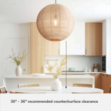 Hunter - 48087 - One Light Pendant - Berkeley - Brushed Nickel