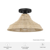 Hunter - 48082 - One Light Flush Mount - Agoura - Matte Black