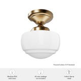 Hunter - 48065 - One Light Flush Mount - Saddle Creek - Alturas Gold