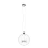 Hunter - 48061 - Three Light Pendant - High Oaks - Brushed Nickel