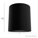 Hunter - 13124 - LED Flush Mount - Canoga - Matte Black