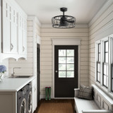 Hunter - 52969 - 20" Ceiling Fan - Rotonda - Matte Black