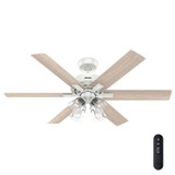 Hunter - 52904 - 52" Ceiling Fan - Fonthill - Fresh White