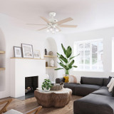 Hunter - 52904 - 52" Ceiling Fan - Fonthill - Fresh White