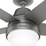 Hunter - 52834 - 60" Ceiling Fan - Aerodyne - Matte Silver
