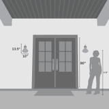 Hunter - 46010 - One Light Outdoor Wall Mount - Cassius - Matte Black